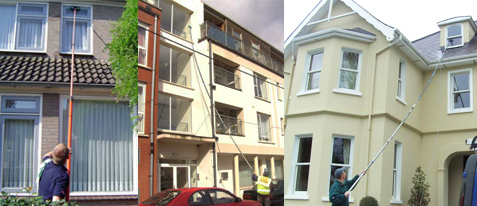 GM Window Cleaners using Waterfed Pole Cleaning System, Cork, Ireland