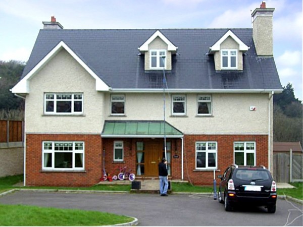 Purewater Window Cleaning using a waterfed pole from GM Services, Cork, Ireland