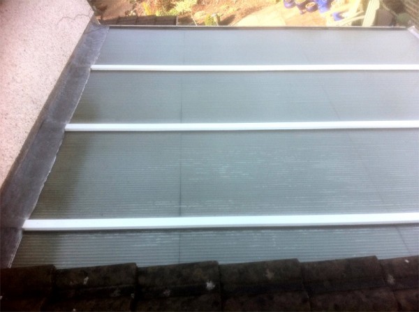 Glass roof after cleaning by G M Services, Cork Window Cleaners, Ireland